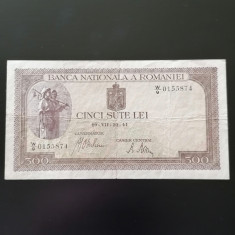 BANCNOTA 500 LEI 19-vll-1941 . ROMANIA