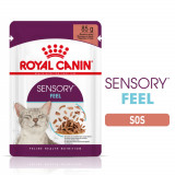 Royal Canin Sensory Feel, hrană umedă pisici, stimularea simțului tactil (&icirc;n sos), 85g