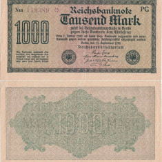 1922 (15 Septembrie), 1.000 Mark (P-76d.2b) - Germania