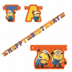 Banner Party Happy Birthday Minions 1,8m foto
