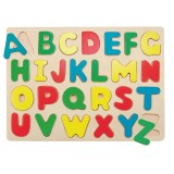 Puzzle din lemn Woodyland Alfabet 26 piese