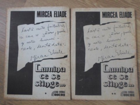 LUMINA CE SE STINGE... VOL.1-2-MIRCEA ELIADE-263884