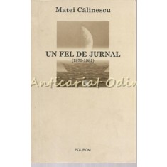 Un Fel De Jurnal - Matei Calinescu