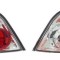 Set stopuri spate tuning lampa Peugeot 307 Hatchback 03.2001-09.2005 BestAutoVest partea Dreapta+Stanga, transparent+silver