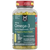 Supliment alimentar Omega 3 Member&amp;#039;s Mark, 900 mg, ulei de pește din Alaska, aromă lăm&acirc;ie, 150 capsule moi