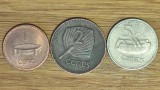 Fiji -set de colectie exotic- 1 cent + 2 + 5 cents -Elisabeta- foarte frumoase!, Australia si Oceania