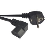 CABLU alimentare Spacer 1.8m, intrare Shucko, iesire C13 (conector 90 grade), 10A, negru, &quot;SPPW-SCHK-C13GR90-10A-1.8&quot; (timbru verde 0.18 lei)