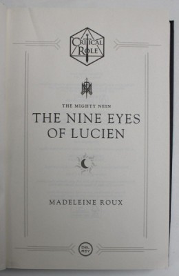 THE MIGHTY NEIN , THE NINE EYES OF LUCIEN by MADELEINE ROUX , 2022 *PREZINTA URME DE UZURA foto