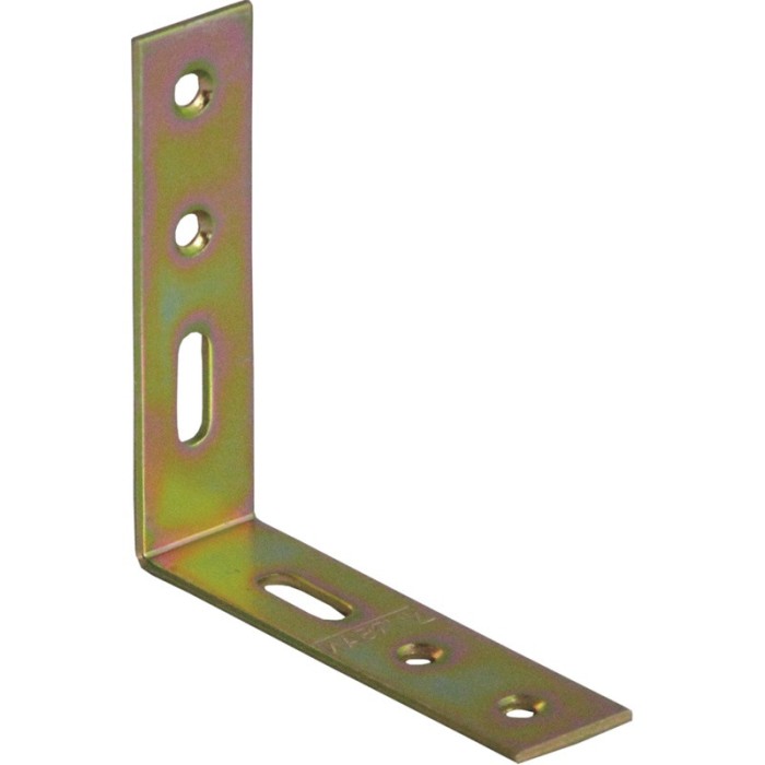 Coltar metalic, 75 x 75 x 20 mm, 100 buc / set