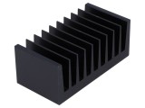 Radiator extrudat cu aripioare negru 50x100x40mm