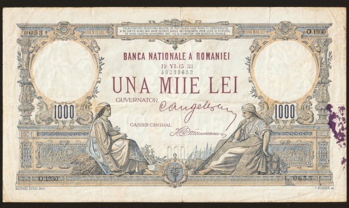 Romania -1000 Lei1933