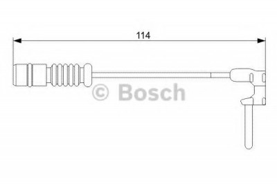 Senzor de avertizare,uzura placute de frana MERCEDES M-CLASS (W163) (1998 - 2005) BOSCH 1 987 473 011 foto