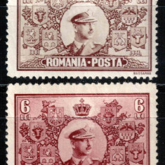 Romania 1931, LP 91, Semicentenarul Regatului, 6 LEI eroare de culoare, MNH LUX!