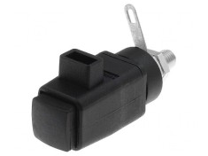 Clemă de laborator neagră 300VDC 16A 31mm