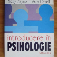 Nicky Hayes, Sue Orrell - Introducere in psihologie