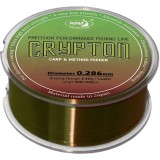Fir Pescuit Katran Crypton Carp &amp; Method Feeder, 0.215mm, 4.01kg, 300m, Verde Muschi (Moss Green), Monofilament
