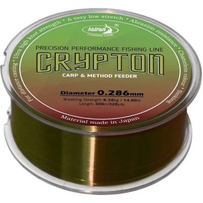 Fir Monofilament Katran Crypton Carp &amp;amp; Method Feeder, Moss Green, 0.215mm, 4.01kg, 300m foto