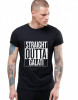 Tricou negru barbati - Straight Outta Galati - 2XL, THEICONIC