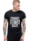 Cumpara ieftin Tricou negru barbati - Straight Outta Galati - L, THEICONIC