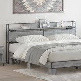 vidaXL Tăblie de depozitare sonoma gri 200 cm Lemn compozit