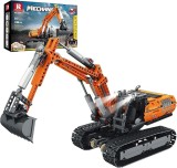 Cumpara ieftin Set construcție excavator Reobrix RC, vehicul de construcții telecomandat cu control prin aplicație, 1106 piese, 22003, 14+
