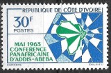 B2867 - Coasta de Fildes 1963 - Africa ,neuzat,perfecta stare, Nestampilat