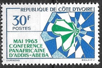 B2867 - Coasta de Fildes 1963 - Africa ,neuzat,perfecta stare