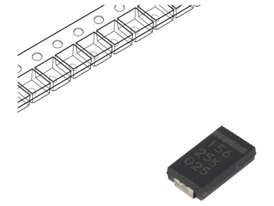 Condensator Polimeric Low ESR 15uF 25V SMD foto