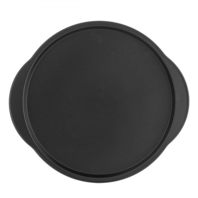 Tavă Pizza Metalică, 37cm, Neaderentă, Gri Antracit foto