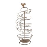 Cumpara ieftin Suport oua metal maro vintage &Oslash; 18x44 cm
