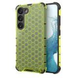 Husa antisoc compatibila samsung galaxy s23 fe, honeycomb airbag, verde