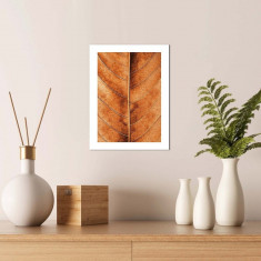 Tablou decorativ, Alpha Wall, Copper Leaf, 30x40 cm