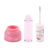Set 2 in 1 Lip Oil &amp; Lip Mask Kiss Beauty, Peach Juice