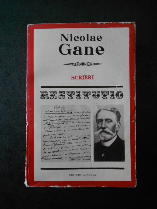 NICOLAE GANE - SCRIERI