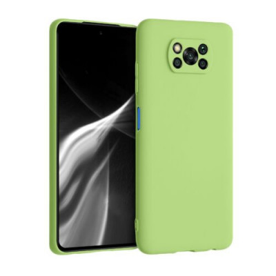 Husa pentru Xiaomi Poco X3 (NFC)/Poco X3 Pro, Silicon, Verde, 53482.214 foto