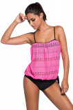 SW1035-551 Costum de baie in 2 piese, stil tankini cu top larg, S