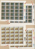 Romania 2000 van Gogh timbre in coli nestampilate cu supratipar X2 seturi, Nestampilat