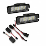 Set 2 lampi LED numar CANBUS fara eroare compatibil VW Passat Golf 5 Skoda Seat