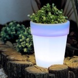 Ghiveci solar - 4 LED-uri alb rece - 16,5 x 19 cm Best CarHome, Garden Of Eden