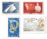 Rom&acirc;nia, LP 497/1960, LP 507/1960, LP 509/1960, LP 1453/1998, 4 serii oblit.