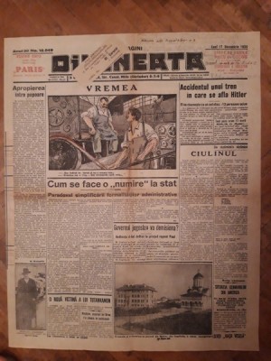 Ziarul Dimineata nr. 10.049 din 17 decembrie 1934 foto