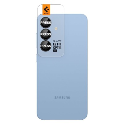 Pachet 2x Folie sticla camera Spigen GLAS.tR EZ FIT Samsung Galaxy S25 Plus foto