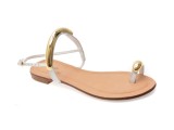 Cumpara ieftin Sandale FLAVIA PASSINI albe, 368506, din piele naturala