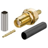 Conector RP-SMA mama sertizabil pentru cablu coaxial RG58 /RG-174, Goobay