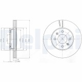 Disc frana Hyundai Accent III, I20 I; Kia Rio II Motor 1.1 CRDi, 1.2, 1.4, 1.4 16V, 1.4 CRDi, 1.4 GL, 1.5 CRDi, 1.5 CRDi GLS, 1.6, 1.6 16V, 1.6