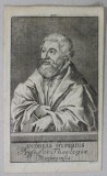 ANDREAS HYPERIUS , PROFESSOR THEOLOGIA MARPURGENSIS , GRAVURA , GRAVURA , A DOUA JUMATATE A SEC. XVIII