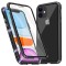 Husa Magnetic Glass 360&deg; (sticla fata + spate) pentru iPhone 11, Negru