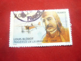 Serie 2009 - Louis Bleriot - Pilot celebru Franta , 1 valoare stampilata, Stampilat