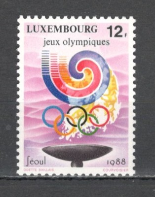 Luxemburg.1988 Olimpiada de vara SEUL ML.188 foto