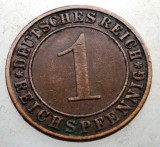 B.254 GERMANIA WEIMAR 1 REICHSPFENNIG 1935 A